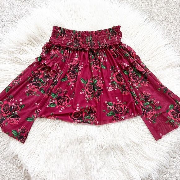 Floral Bell Sleeve Top  - Picture 1 of 7